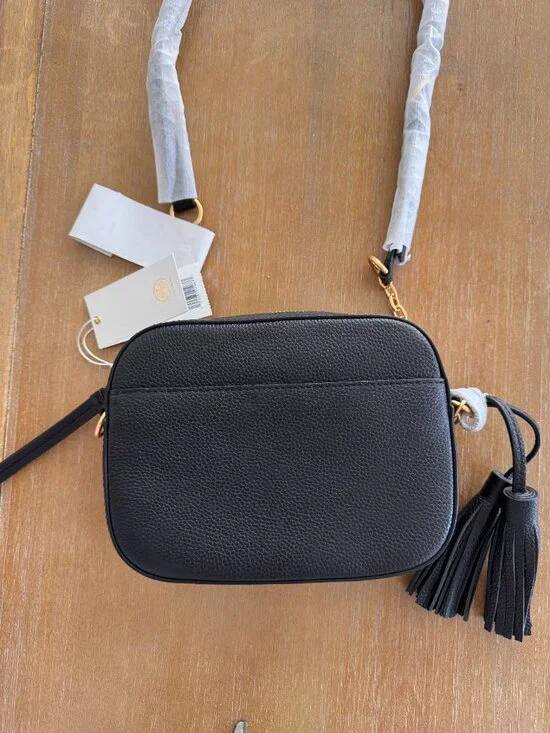 NWT Tory Burch McGraw Camera Bag Crossbody Bag Black - Picture 6 of 12